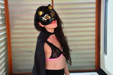 Yenny Contreras: Colombian Latina in Costume and Glasses Poses Nude – photo 2 of 17