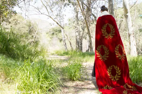 Chanel Preston: Busty Brunette MILF Bound in Costume Dress Bares All in the Forest – photo 20 of 20