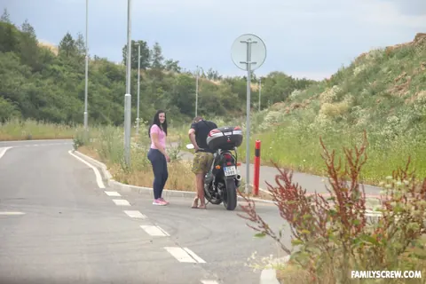 Eveline Magic: Brunette BBW Sucks and Takes Anal Doggy Style in Public – photo 9 of 21
