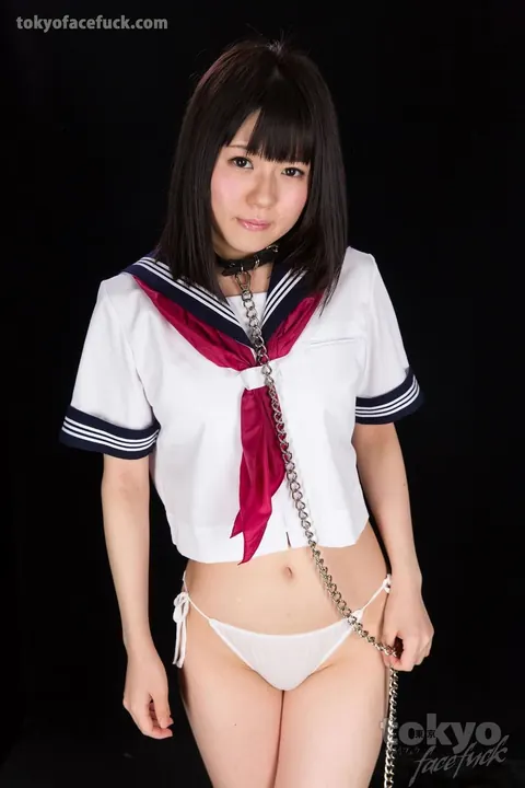 Mai Araki: Thick Japanese Brunette in Panties Deepthroats Her Partner for a Facial – photo 1 of 16