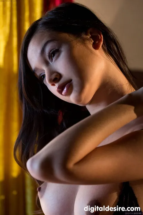 Eden Addams: Busty Brunette Strips Off Her Panties and Spreads Her Legs – photo 17 of 21