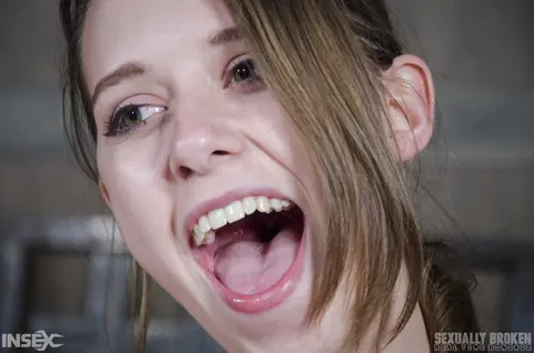 Zoey Laine: Tall Hairy Brunette Endures BDSM Threesome with Blowjob – photo 2 of 15