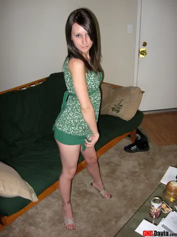 Thick Brunette Strips to Lingerie and Shows Off Her Big Ass