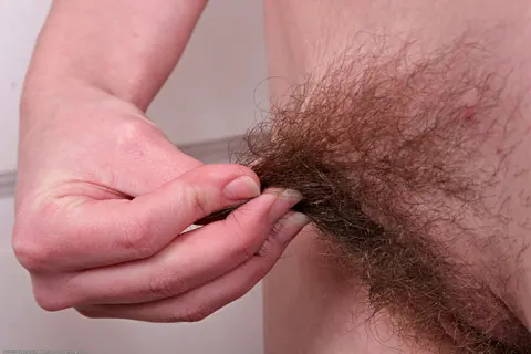 Sammy Grand: Pale Brunette Shows Her Hairy Pussy and Natural Tits – photo 20 of 21