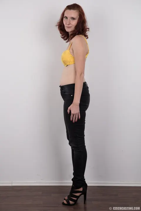 Hanka: Thick European Redhead Shows Her Shaved Pussy in Lingerie – photo 5 of 20