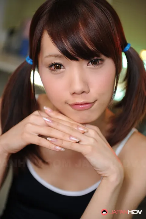 Ageha Kinashita: Japanese MILF in Pigtails Undresses and Poses Nude – photo 2 of 15