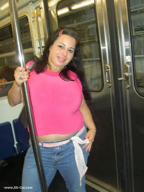 Devyn Devine: Chubby Brunette MILF Shows Her Big Tits Outdoors – photo 3 of 20