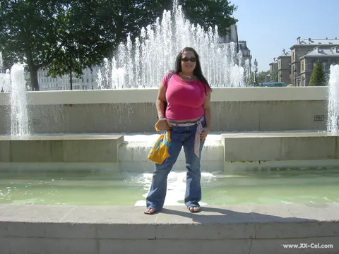 Devyn Devine: Chubby Brunette MILF Shows Her Big Tits Outdoors – photo 8 of 20