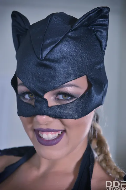 Cherry Kiss: Petite Brunette Takes Anal in Halloween Threesome – photo 2 of 21