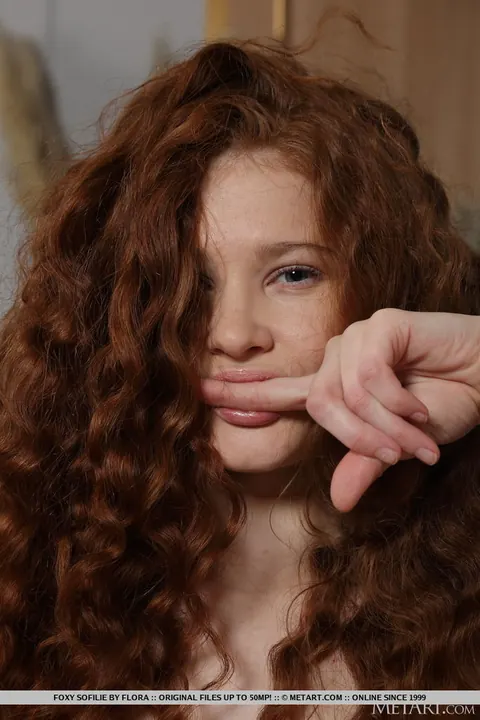 Foxy Sofilie: Thick Redhead Strips Out of Her Lingerie and Shows Her Big Ass – photo 17 of 18
