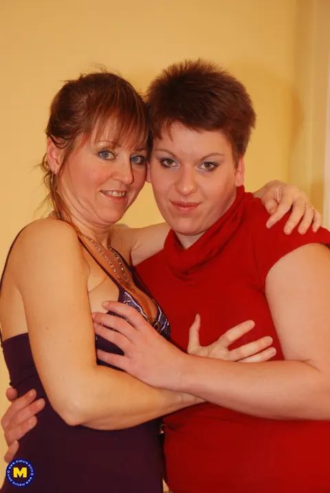 Sofia H: Mature Curvy Redhead Rides a Strap-On in Lesbian Sex – photo 2 of 21