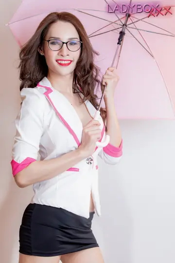 Asian Trans Woman Stands Nude and Shows Her Figure
