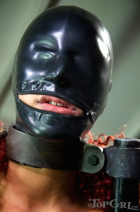 Daisy Ducati: Tall Ebony Redhead in a Latex Skirt Gets Restrained and Squirts – photo 10 of 15
