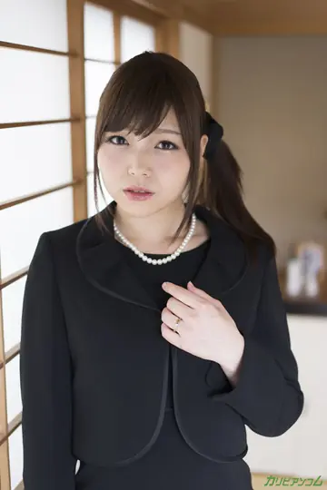 Shino Aoi – Japanese Brunette in Pantyhose Sucks and Gets a Creampie