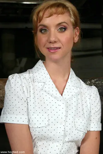 Pinky Lee – Redhead with Natural Tits Bound and Spread