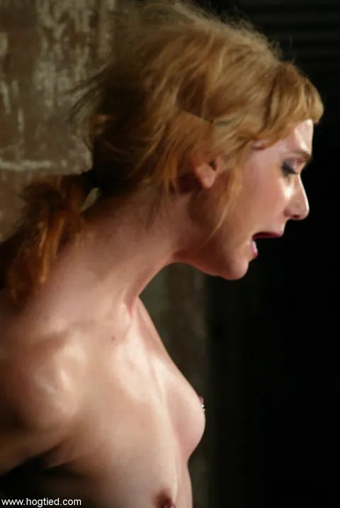 Pinky Lee: Redhead with Natural Tits Bound and Spread – photo 4 of 20