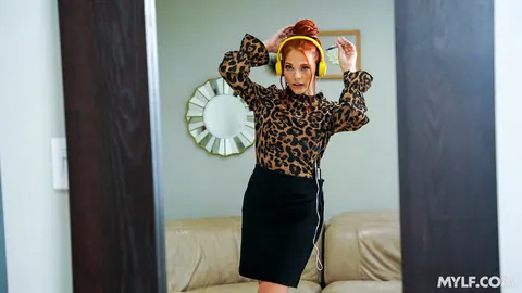Zara Ryan: Tall Redhead MILF Undresses and Takes a Creampie – photo 6 of 21