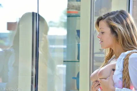 Keisha Grey: Petite Latina in a Skirt Spreads Her Pussy Outdoors – photo 12 of 20