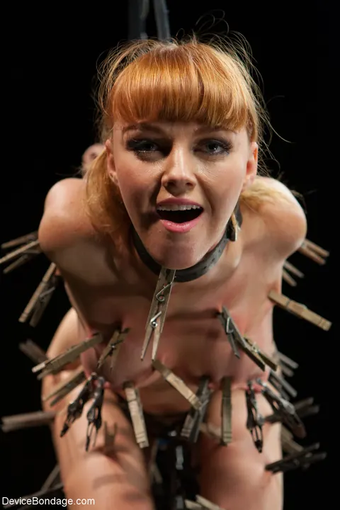 Marie McCray: Short-Haired Redhead PAWG Bound and Fucks Herself with a Dildo in a Dungeon – photo 8 of 20