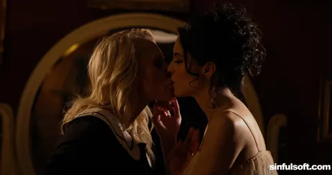 Anna De Ville: Blonde MILF and Tattooed Brunette Kiss, Lick, and Finger – photo 9 of 21