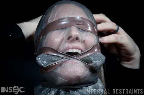 Ashley Lane: Redhead in Pantyhose Gets Restrained and Fucked in a Dungeon – photo 10 of 14