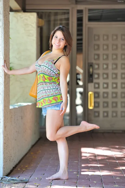 Petite Busty Babe Strips Out of Her Panties and Spreads in Public – photo 7 of 20