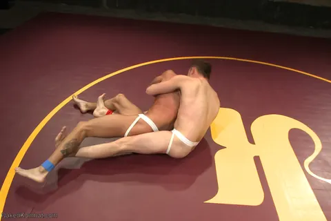 Two Nude Men Stand Together and Pose – photo 1 of 9