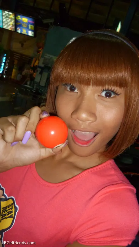 Redhead Asian Trans Woman Flashes Her Dick Outdoors – photo 7 of 17