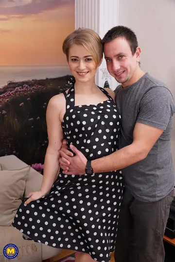 European MILF Strips Out of Her Skirt and Fucks for a Cumshot