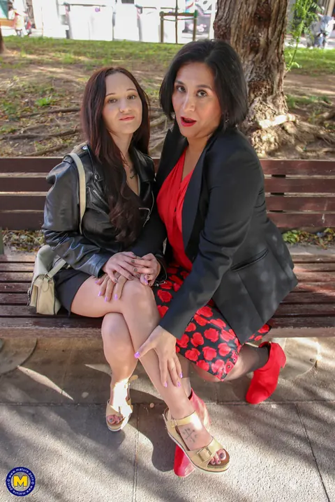 Gina Ferocious: Two Thick Latina MILFs in Panties Lick and Finger Each Other – photo 2 of 21