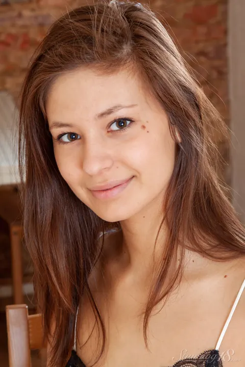Irina J: Busty Brunette Bares All and Spreads Wide on a Chair – photo 1 of 16