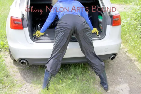 Blonde PAWG in Pigtails Spreads While Restrained in a Car – photo 4 of 16