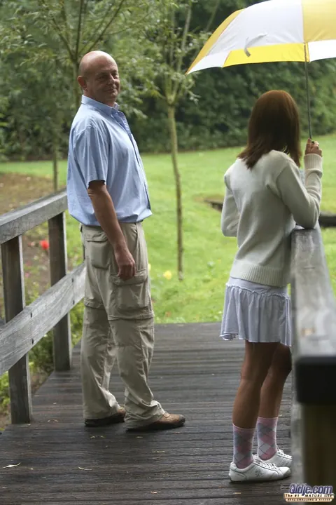 Jessica Rox: Skinny Brunette Undresses Outdoors and Sucks Partner's Cock – photo 2 of 16