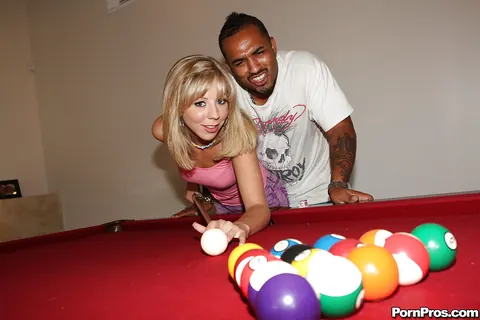 Chastity Lynn: Blonde PAWG in Lingerie Sucks BBC in an Interracial Threesome – photo 1 of 16