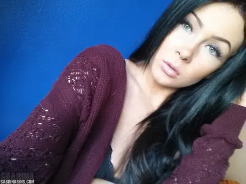 Sabrina Sins: Brunette in Lingerie Takes Selfies While Fingering Herself – photo 8 of 16