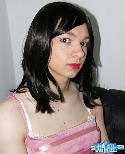 Trans Woman Undresses, Poses Naked, and Arches Back – photo 3 of 15
