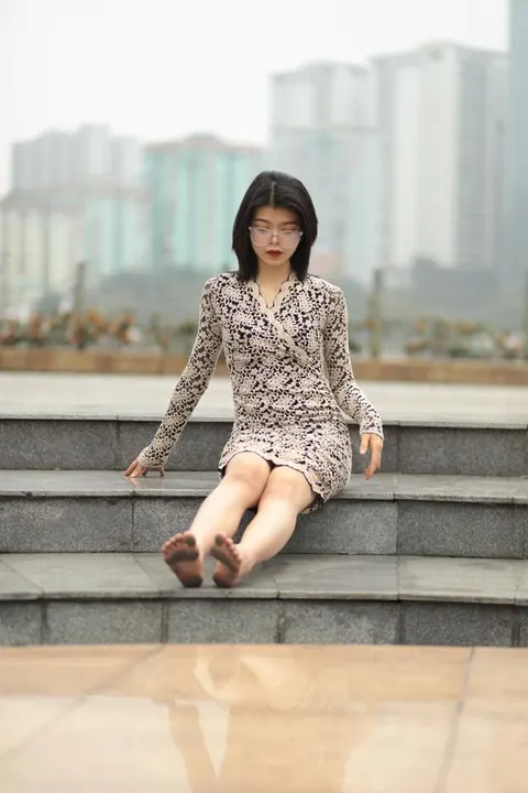 Thick Asian Brunette Takes Anal Creampie Outdoors in a Threesome – photo 19 of 21