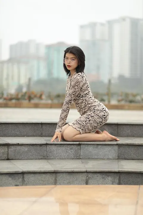 Thick Asian Brunette Takes Anal Creampie Outdoors in a Threesome – photo 15 of 21