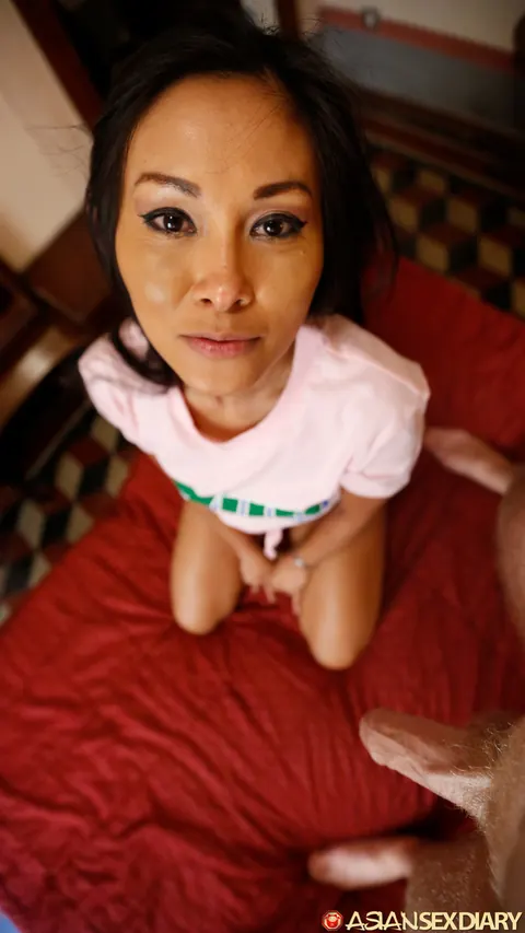 Thick Asian First-Timer Rides Cock for Anal and Takes a Facial – photo 7 of 15