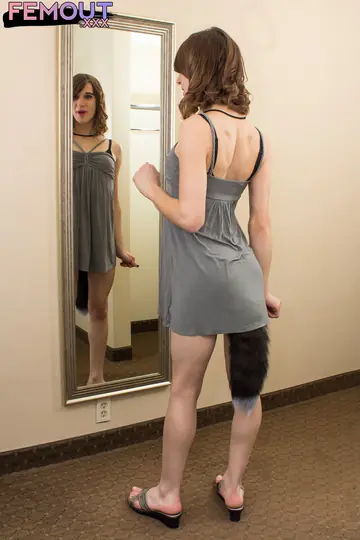Trans Woman Uses a Butt Plug and Masturbates