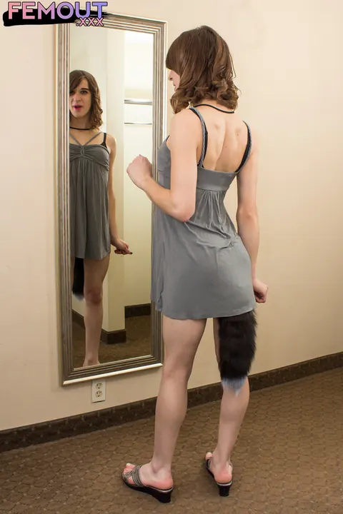 Trans Woman Uses a Butt Plug and Masturbates – photo 1 of 16