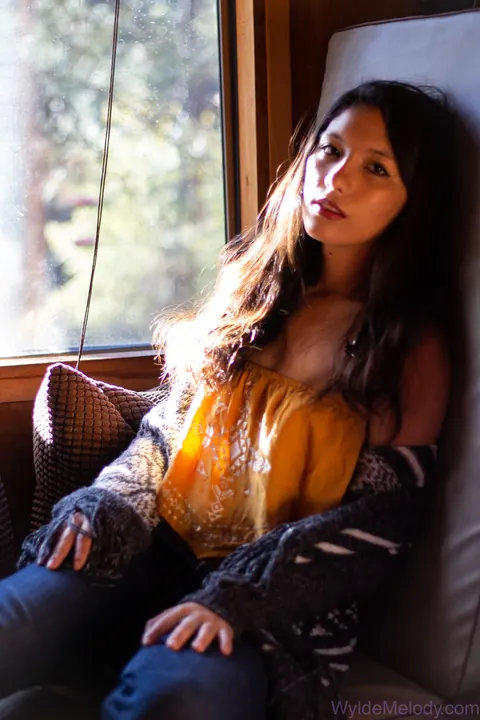 Brunette Undresses Fully and Poses for the Lens – photo 3 of 15