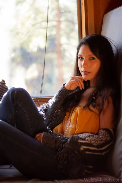 Brunette Undresses Fully and Poses for the Lens – photo 7 of 15