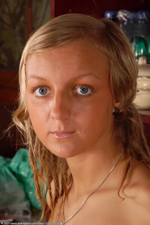 Petite Curvy Blonde Spreads Her Hairy Pussy – photo 18 of 21