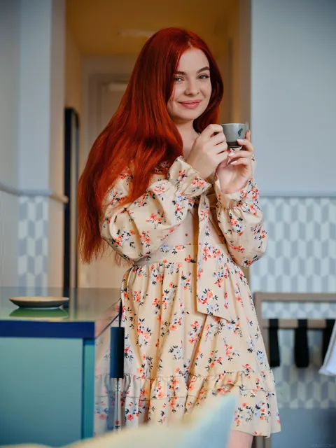 Miss Olivia: Ukrainian Redhead Spreads Her Pussy in Nude Art Set – photo 1 of 21