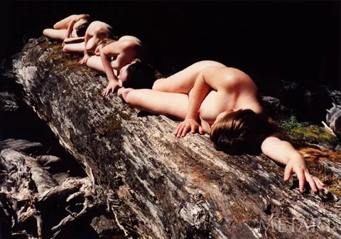 Several Hairy Women Strip and Pose Nude Outdoors – photo 3 of 20