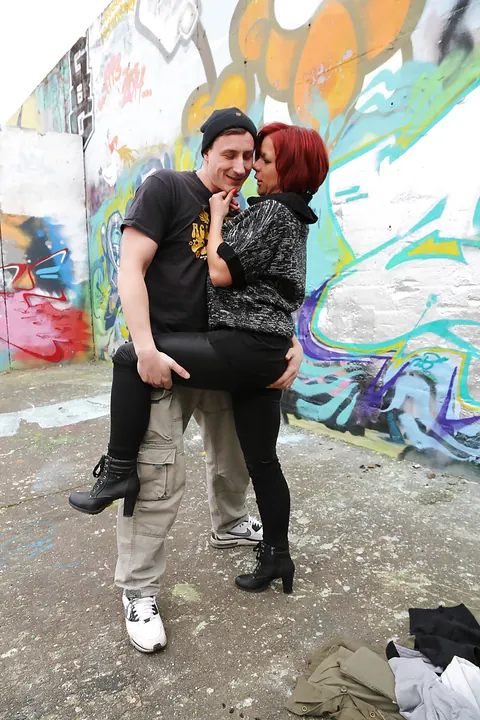 Jolyne Joy: Redhead MILF with Big Tits Sucks and Strokes Before Outdoor Anal – photo 1 of 16