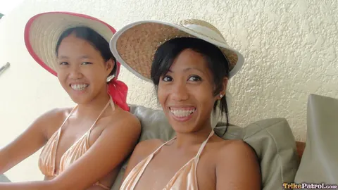 Slim Filipina Brunettes Share a Cock in POV Threesome – photo 1 of 21