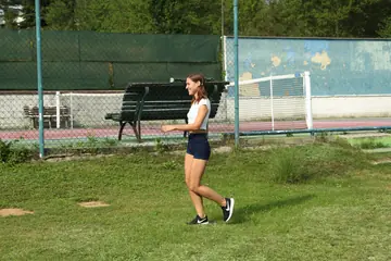 Mina K – Czech Brunette Fingers and Fists Skinny Lesbian Outdoors at the Gym