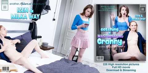Milka Wey: Brunette European Lesbians Use a Dildo and Lick Pussy – photo 11 of 11